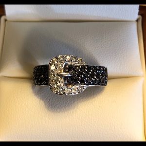 Sterling and Diamond Ring